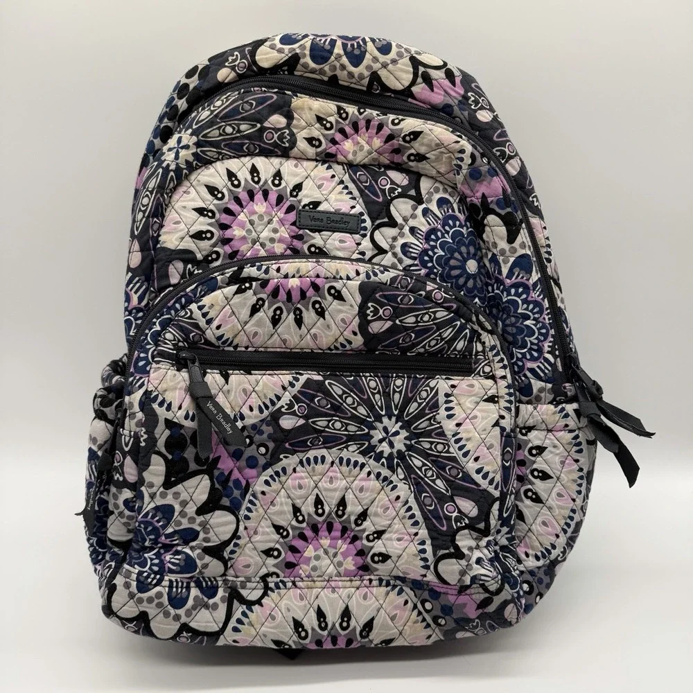 Vera Bradley backpack in retired
Medallion pattern Vera Bradley Medallion Maroon 2006 Drawstring Backpack  main image 4